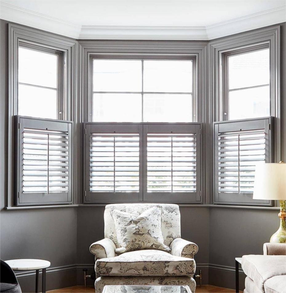 Diy Plantation Shutters For Bay Windows Bright Shutters