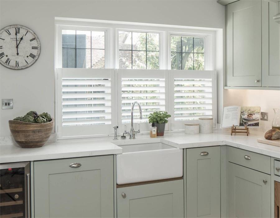 kitchen plantation shutters