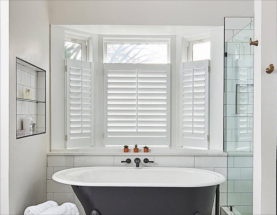 plantation shutters bay window