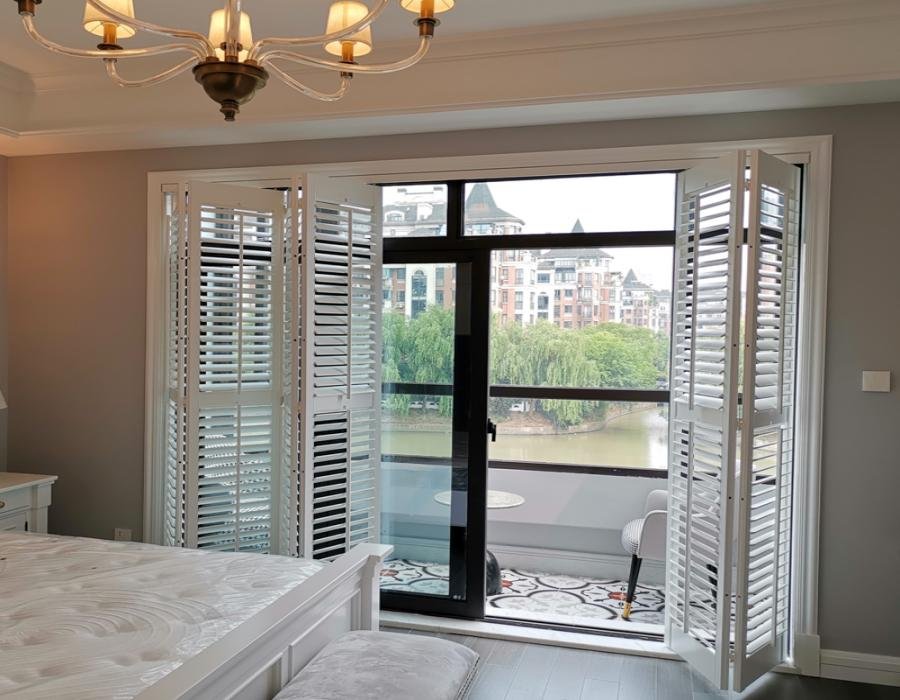 plantation shutters for patio doors