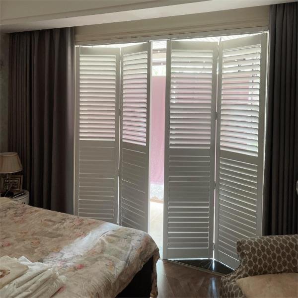 sliding door plantation shutters