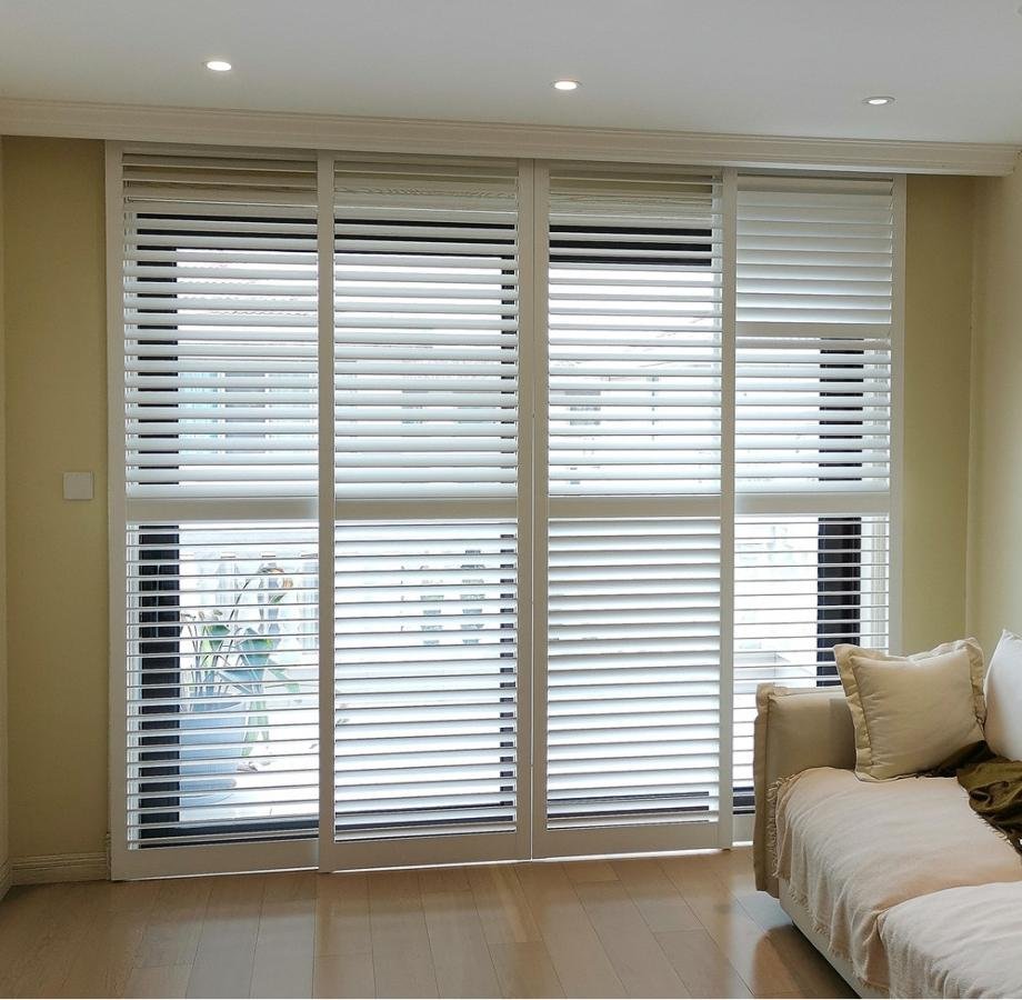 Sliding Door Plantation Shutters Bright Shutters