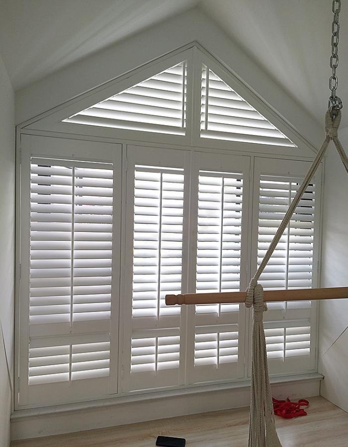 Angle Top Plantation Shutters