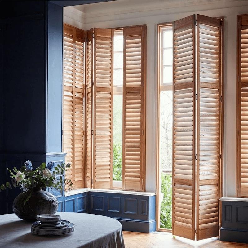 wood plantation shutters