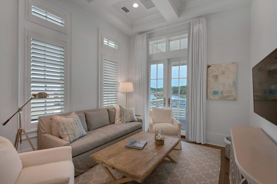 Living Room Plantation Shutters