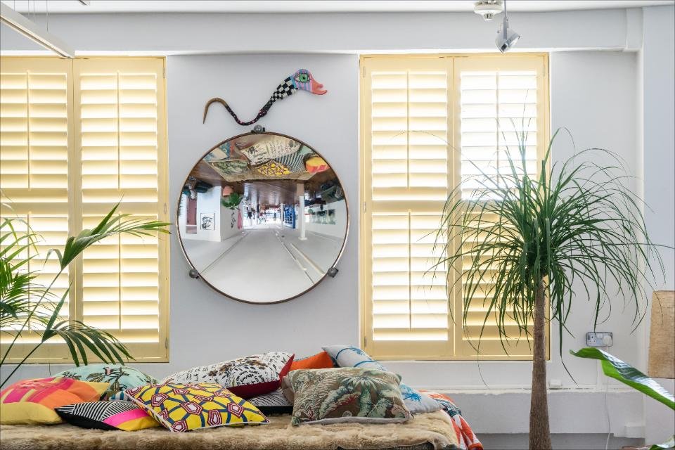 Living Room Plantation Shutters