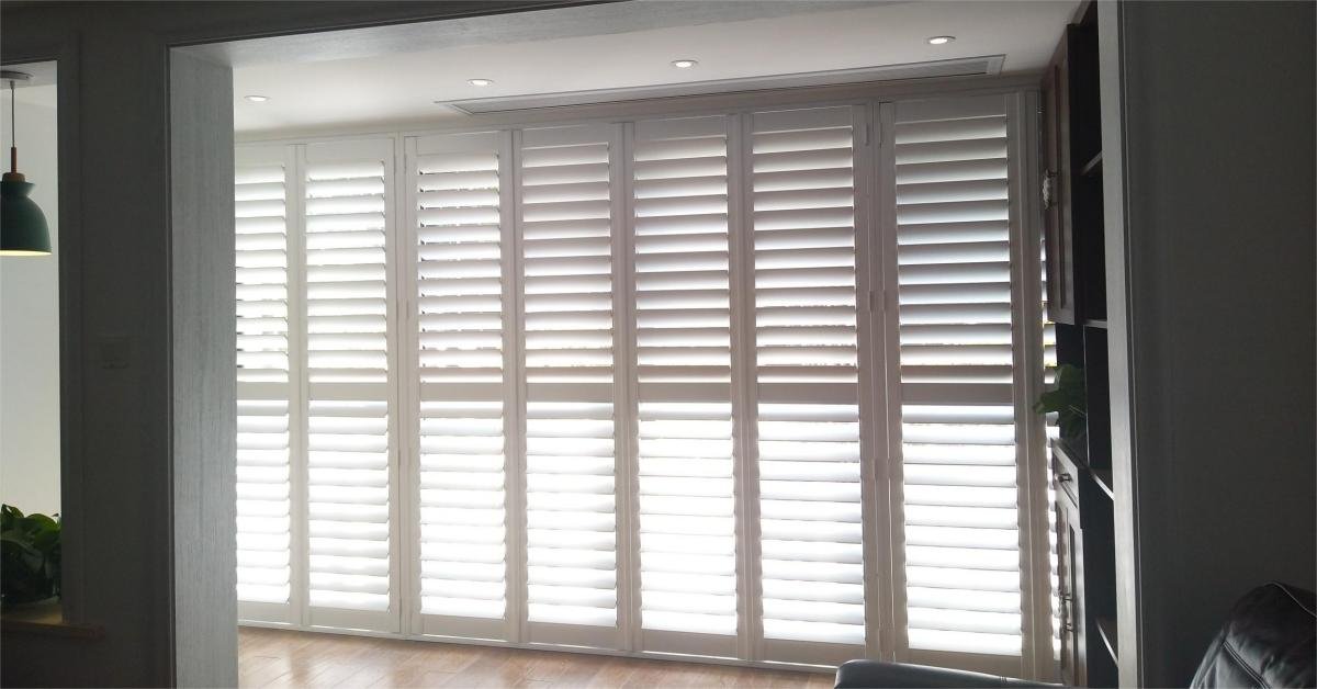 shutters on sliding glass door