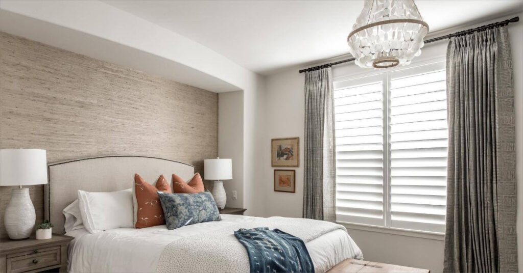 How To Style Plantation Shutters With Curtains In Your Home   Plantation Shutters With Curtains 1024x536 