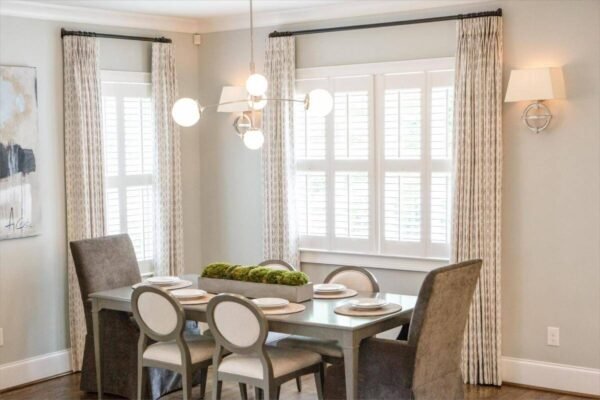 How to Style Plantation Shutters with Curtains in Your Home