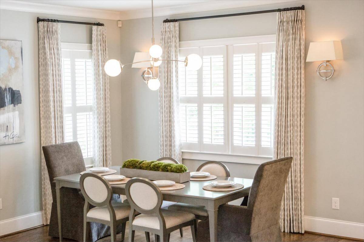 How To Style Plantation Shutters With Curtains In Your Home   Plantation Shutters With Curtains 6 