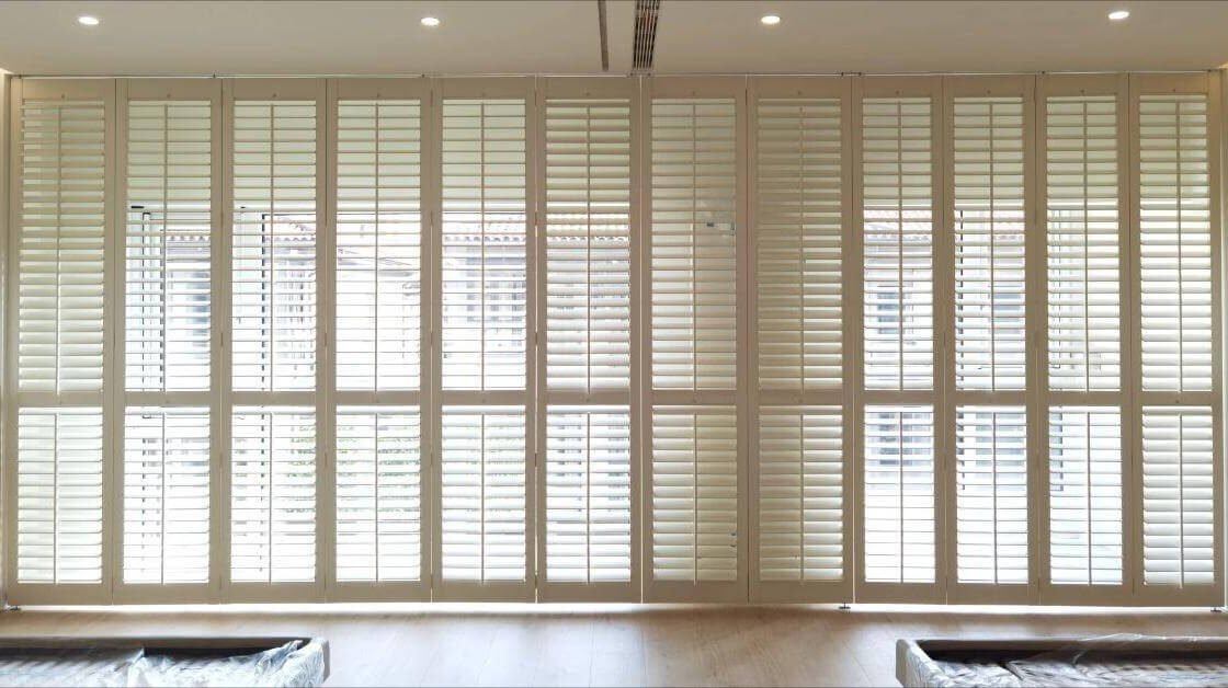 sliding patio door plantation shutters