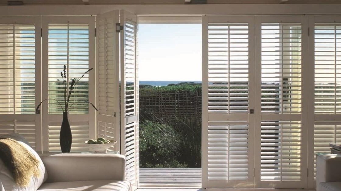 sliding plantation shutter doors