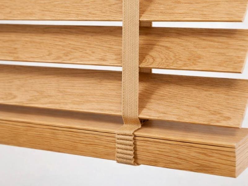 50mm paulownia venetian blind slats in walnut stain finish