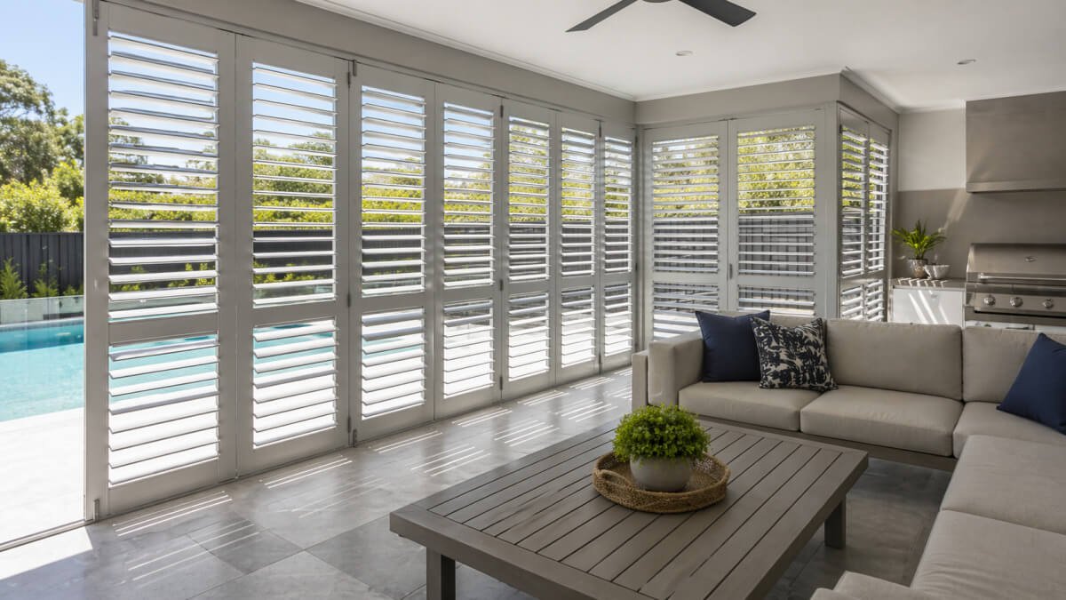 Bright Shutters plantation shutters installed in Australian home -- ANZ market window covering supply