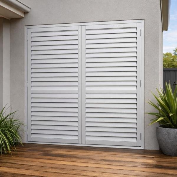 Aluminium shutters providing privacy and security in residential property