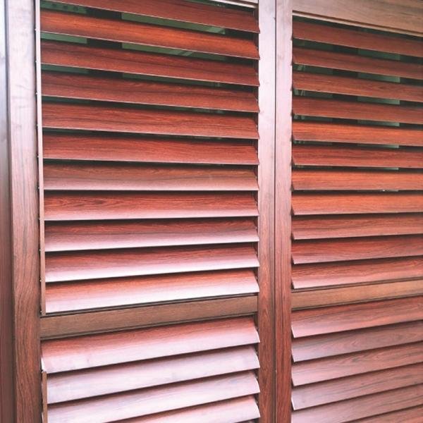 Aluminium plantation shutters -- lightweight, weatherproof, indoor and outdoor use