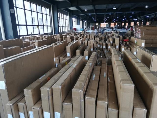 Bright Shutters factory floor -- China manufacturing facility, 50,000+ sqm