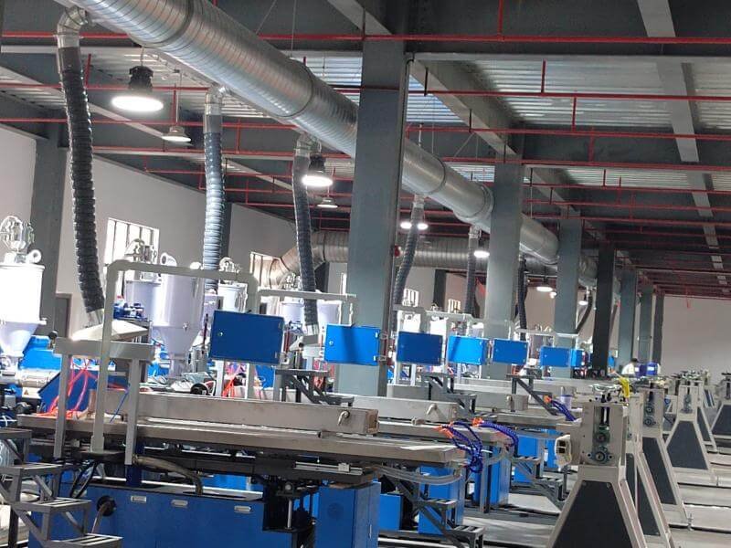 PVC compound raw material preparation for faux wood venetian blind slats