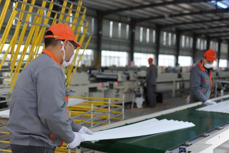 Venetian blind production line at Bright Shutters Shenzhen factory -- 50,000 plus square meters manufacturing facility