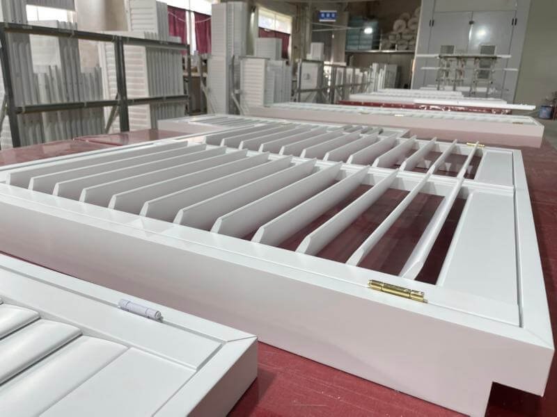 Plantation shutters production line at 50,000 sqm Shenzhen facility