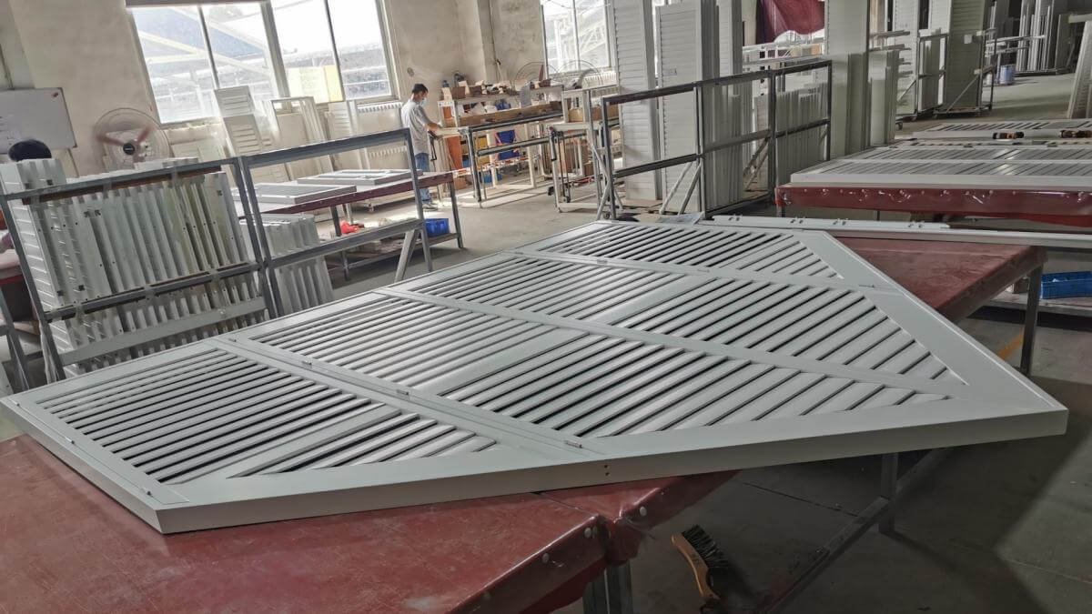 CNC machining centres and automated assembly stations on the Bright Shutters production floor