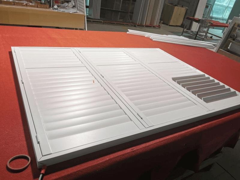 FSC certified pine plantation shutters -- sustainable forestry timber